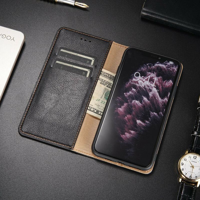 Capa De Celular Para OnePlus Nord N100 Flip Estilo De Couro Fino