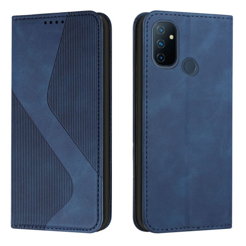 Capa De Celular Para OnePlus Nord N100 Flip Estilo De Couro S-design