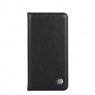 Capa De Celular Para OnePlus Nord N100 Flip Estilo Rebite De Couro