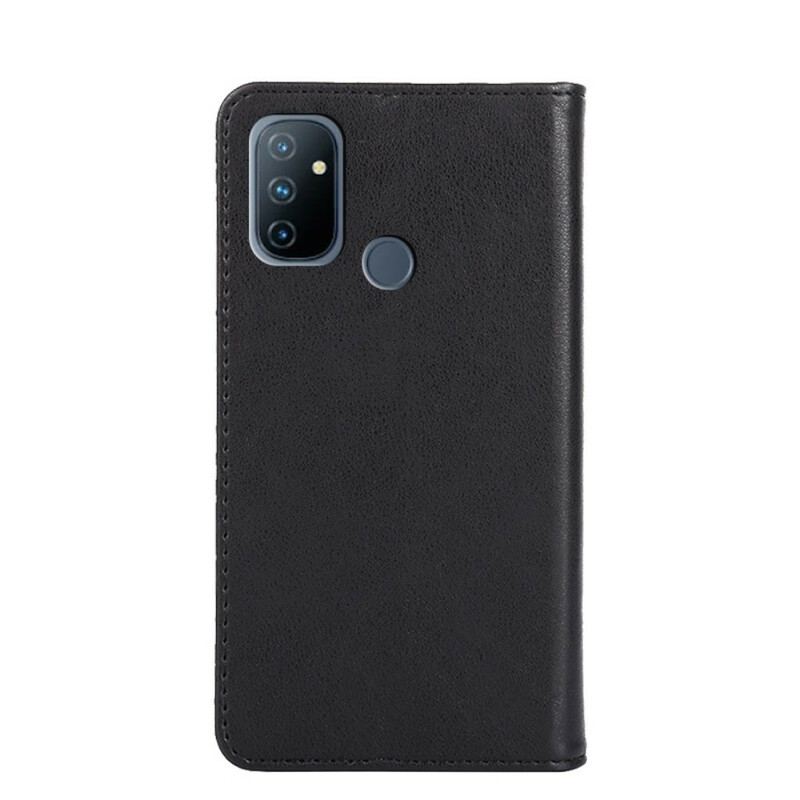 Capa De Celular Para OnePlus Nord N100 Flip Estilo Rebite De Couro