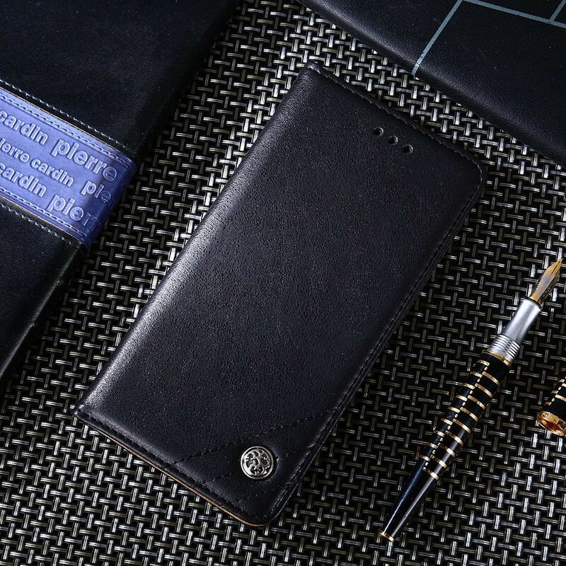 Capa De Celular Para OnePlus Nord N100 Flip Estilo Rebite De Couro