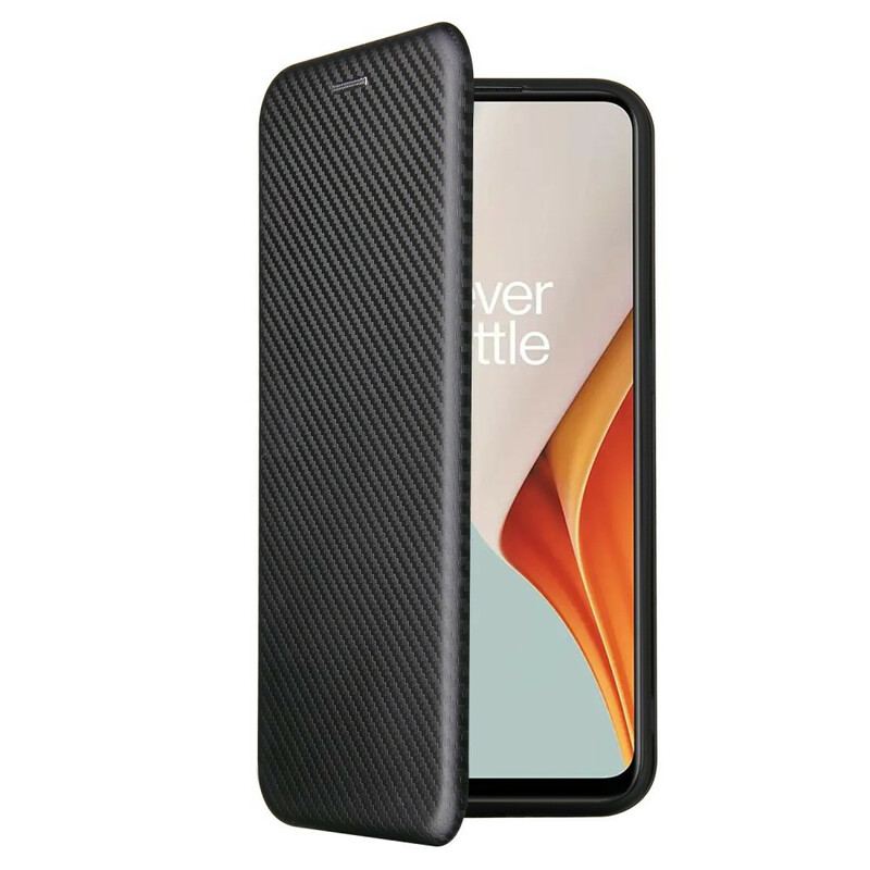 Capa De Celular Para OnePlus Nord N100 Flip Fibra De Carbono