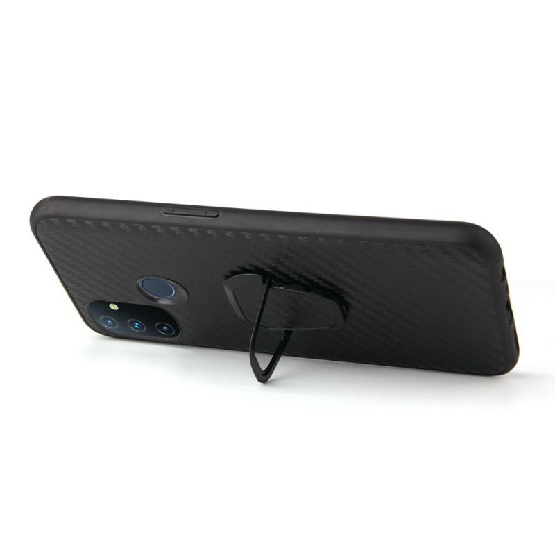 Capa De Celular Para OnePlus Nord N100 Suporte De Anel De Fibra De Carbono