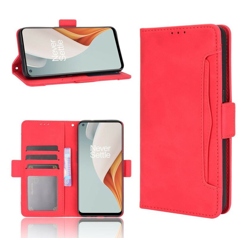 Capa De Couro Para OnePlus Nord N100 Multi-card Premier Class