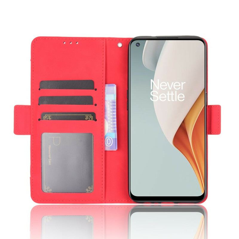 Capa De Couro Para OnePlus Nord N100 Multi-card Premier Class