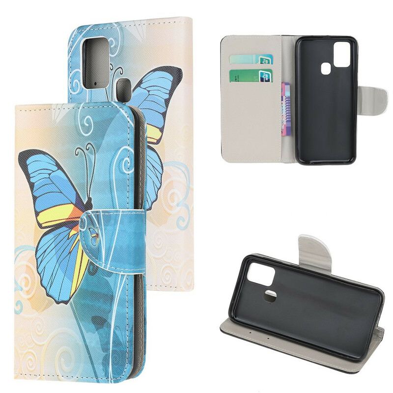 Capa Flip Para OnePlus Nord N100 Borboletas