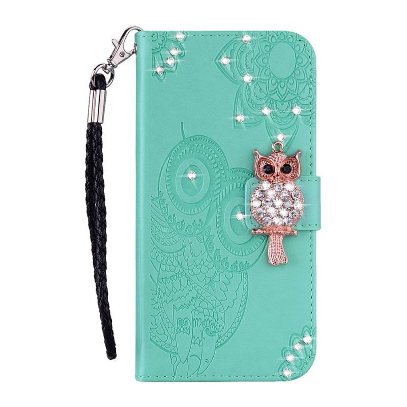 Capa Flip Para OnePlus Nord N100 Coruja Mandala E Charme