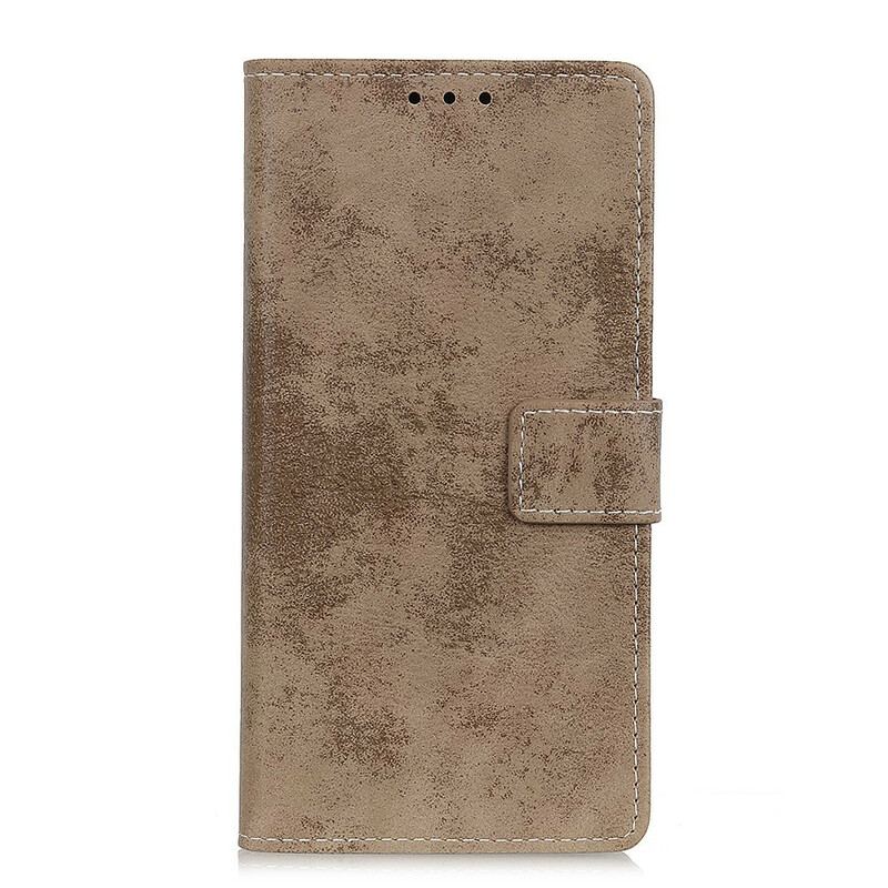 Capa Flip Para OnePlus Nord N100 Couro Falso Vintage