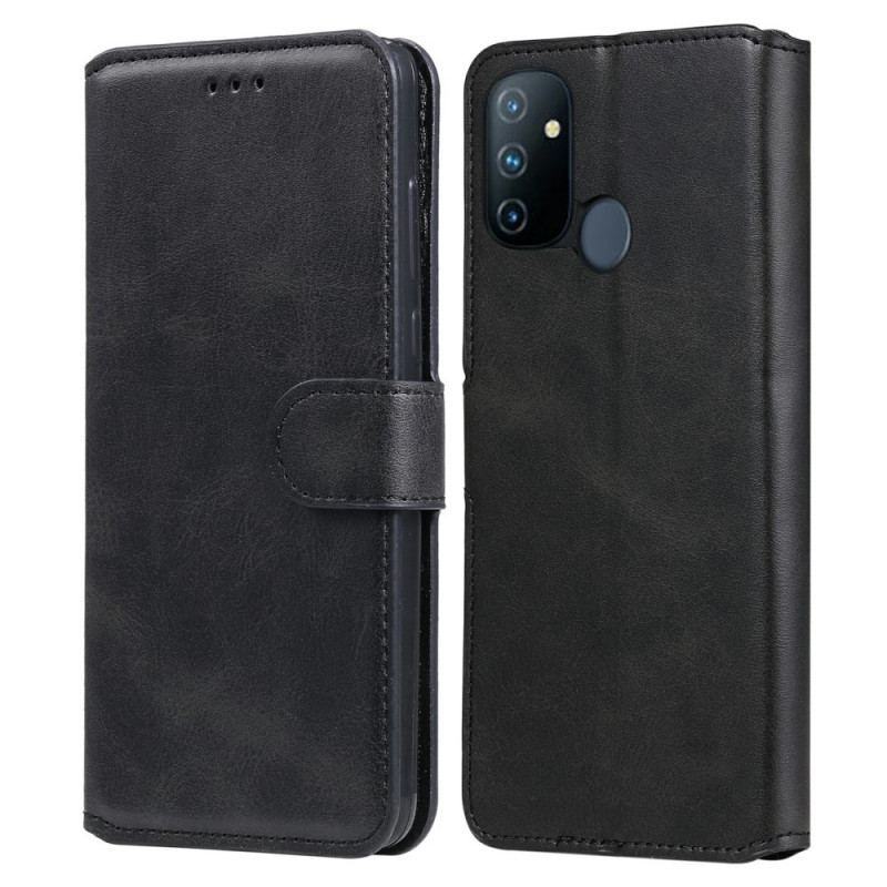 Capa Flip Para OnePlus Nord N100 Estilo Vintage De Couro