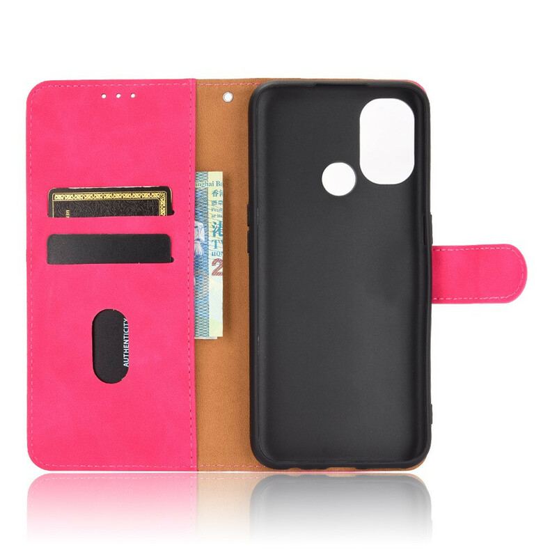 Capa Flip Para OnePlus Nord N100 Toque De Pele