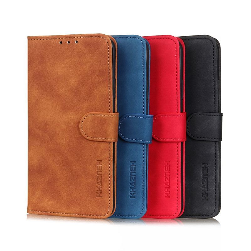 Capa Folio Para OnePlus Nord N100 Efeito Couro Vintage Khazneh