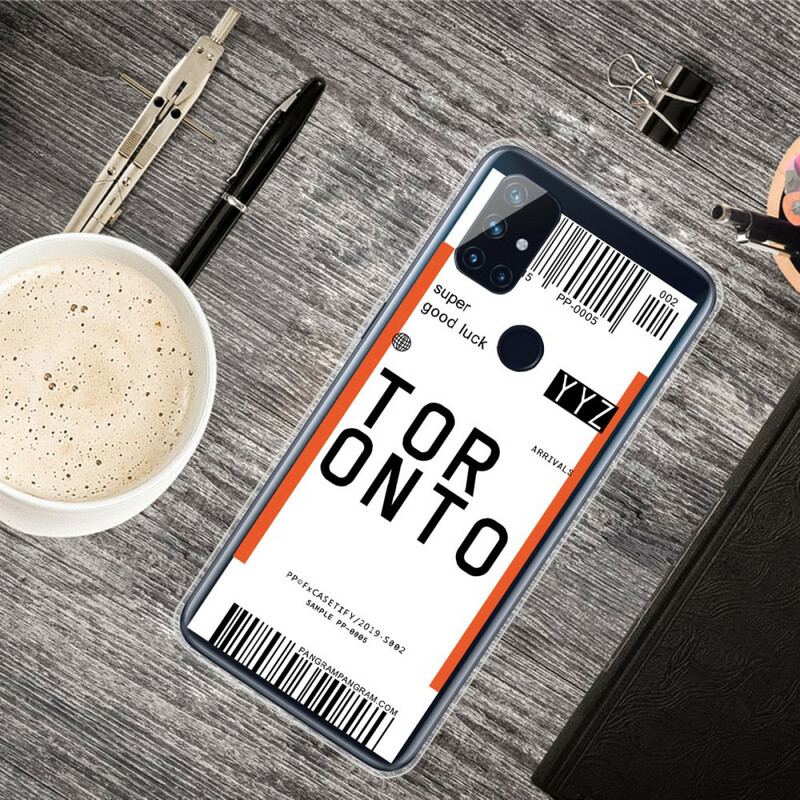 Capa Para OnePlus Nord N100 Cartão De Embarque Para Tóquio