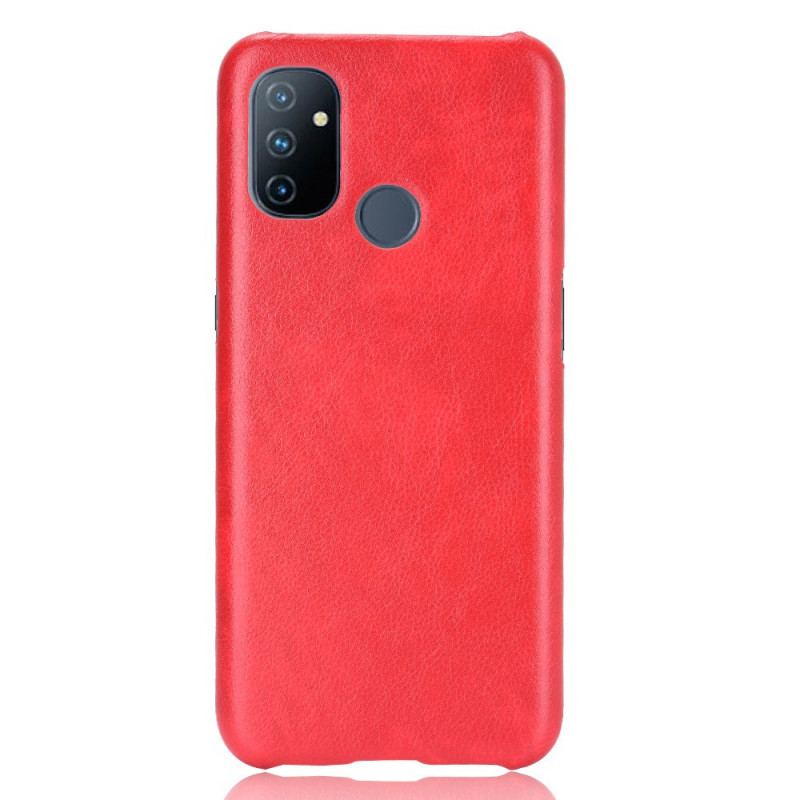 Capa Para OnePlus Nord N100 Efeito Couro De Desempenho Lichia