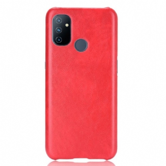 Capa Para OnePlus Nord N100 Efeito Couro De Desempenho Lichia