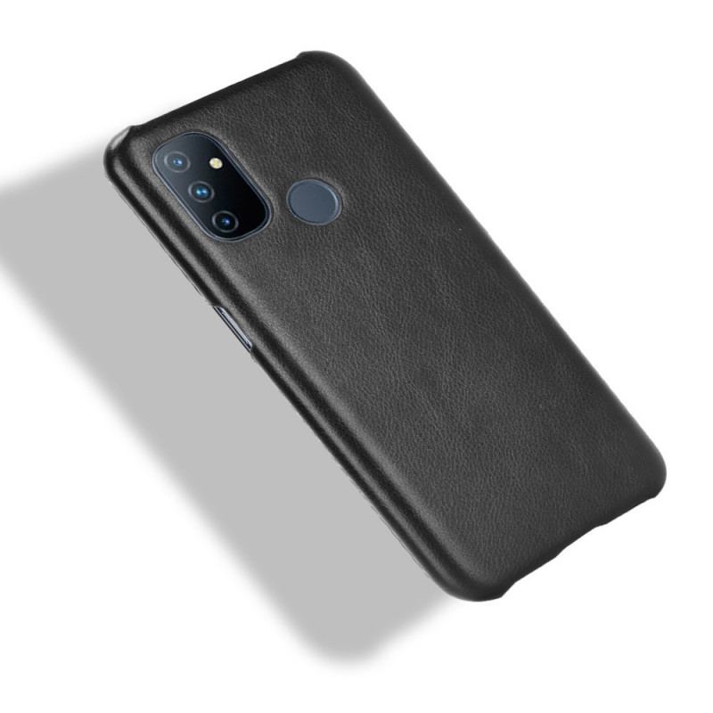 Capa Para OnePlus Nord N100 Efeito Couro De Desempenho Lichia