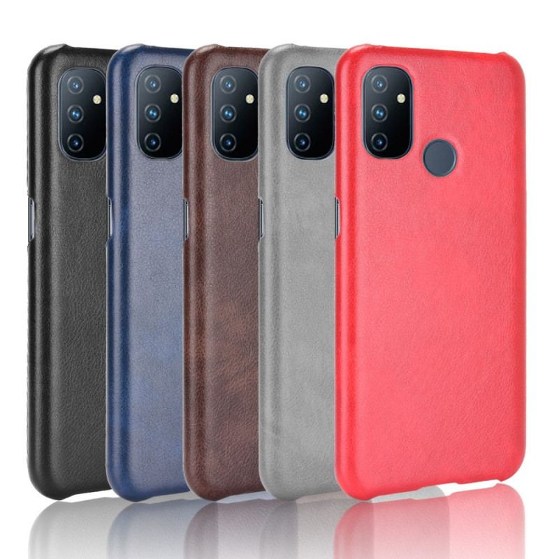 Capa Para OnePlus Nord N100 Efeito Couro De Desempenho Lichia