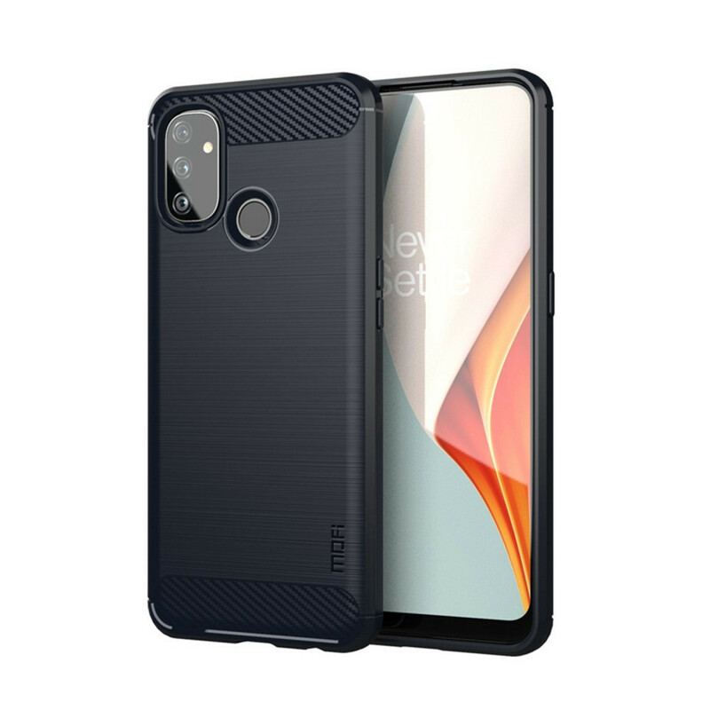 Capa Para OnePlus Nord N100 Fibra De Carbono Escovada Mofi