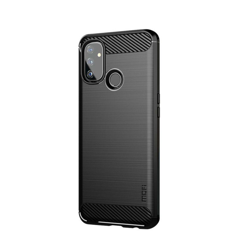 Capa Para OnePlus Nord N100 Fibra De Carbono Escovada Mofi