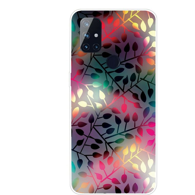 Capa Para OnePlus Nord N100 Folhas