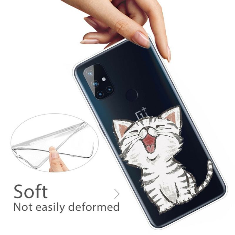 Capa Para OnePlus Nord N100 Gato Fofo