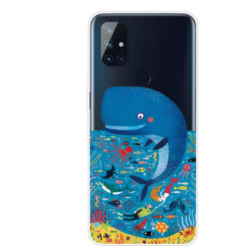 Capa Para OnePlus Nord N100 Mundo Marinho