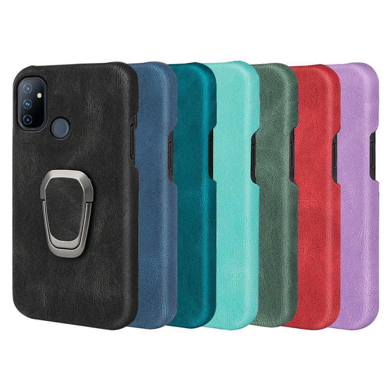 Capa Para OnePlus Nord N100 Novas Cores Com Suporte Para Anéis De Efeito De Couro