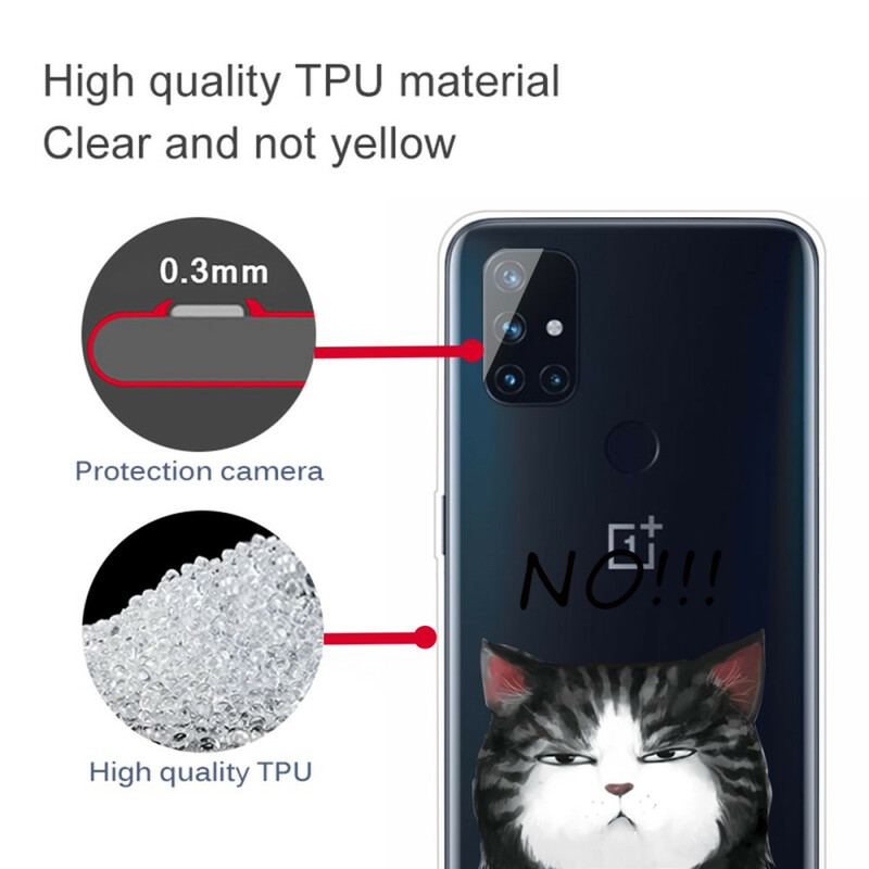 Capa Para OnePlus Nord N100 O Gato Que Diz Não