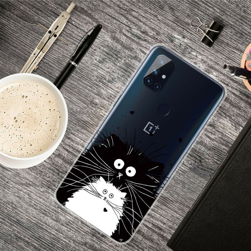 Capa Para OnePlus Nord N100 Olha Os Gatos