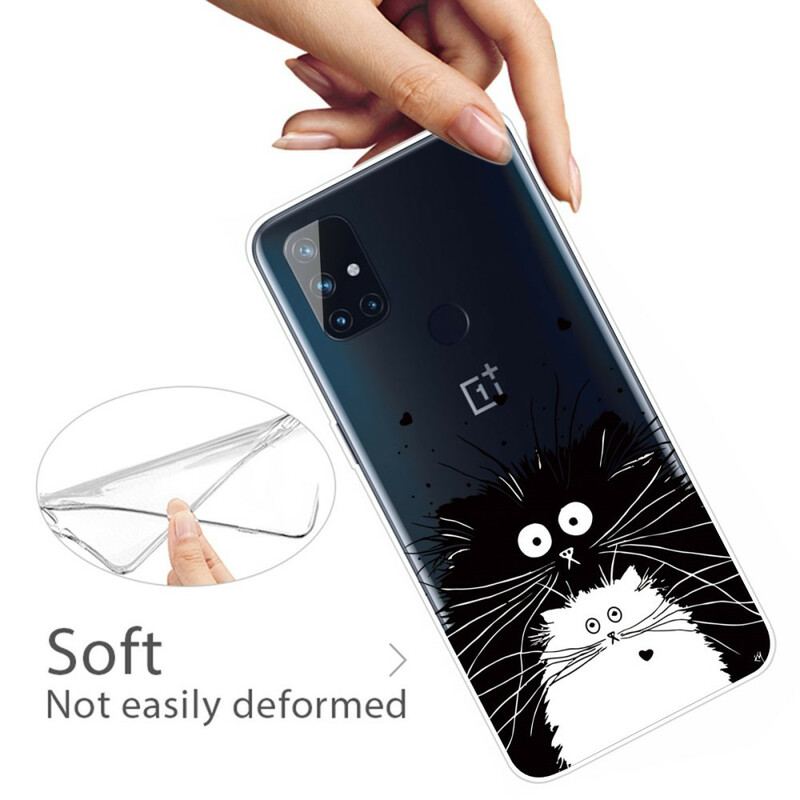 Capa Para OnePlus Nord N100 Olha Os Gatos