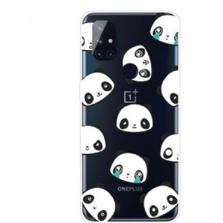 Capa Para OnePlus Nord N100 Pandas Sentimentais