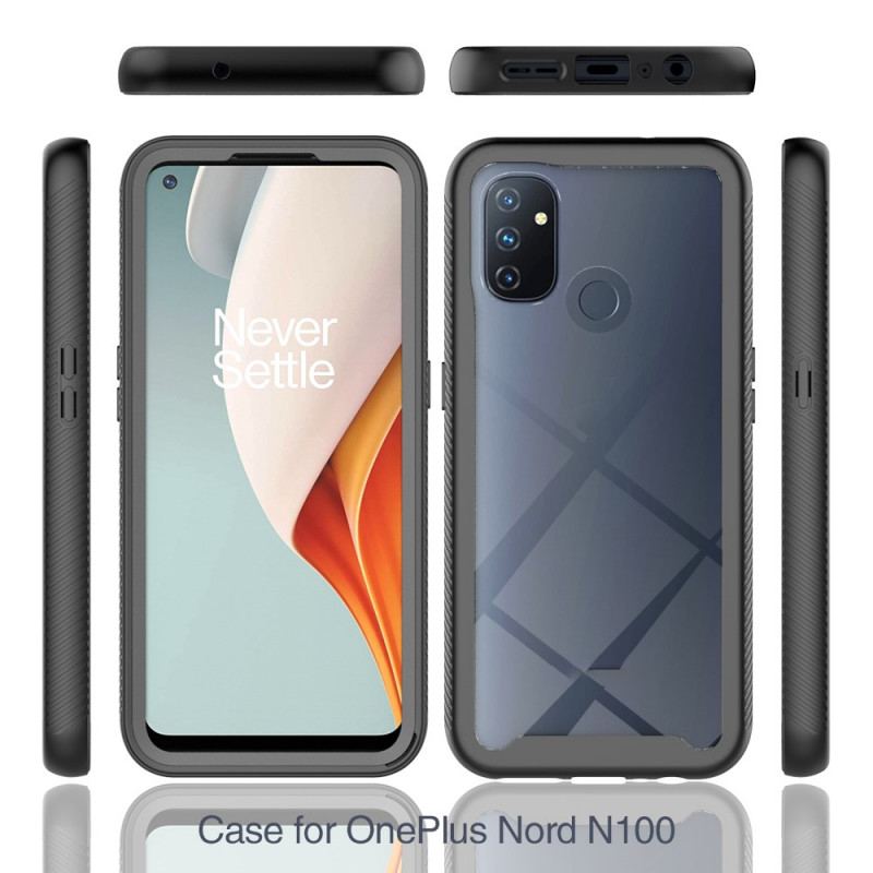 Capa Para OnePlus Nord N100 Pára-choques De Bordas Híbridas Transparentes