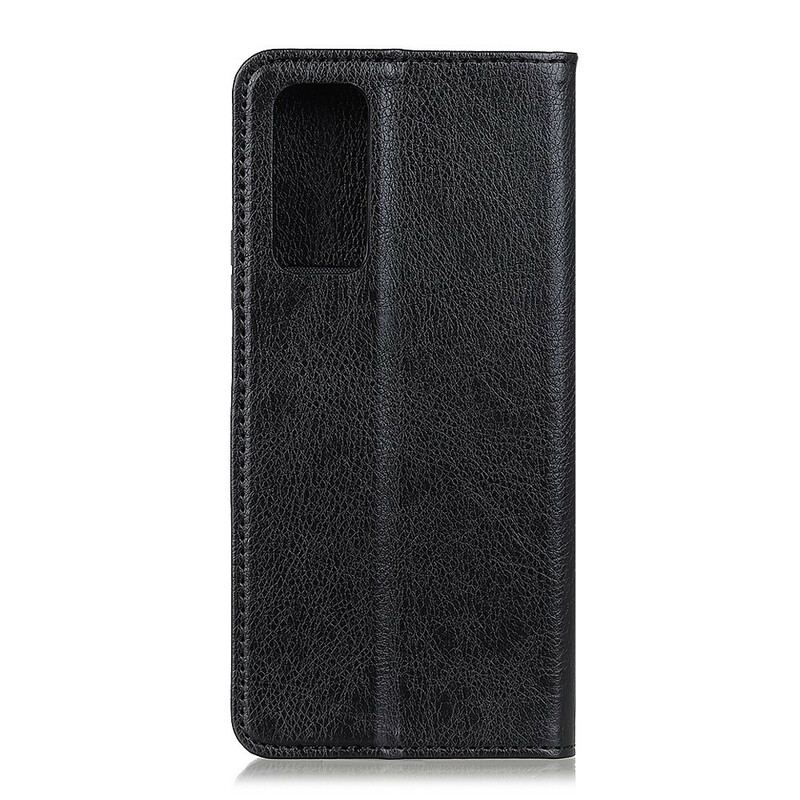 Capa De Celular Para Samsung Galaxy S20 FE Flip Couro Litchi Elegance Dividido