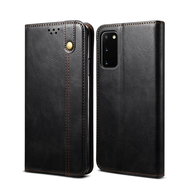 Capa De Celular Para Samsung Galaxy S20 FE Flip Couro Sintético Encerado