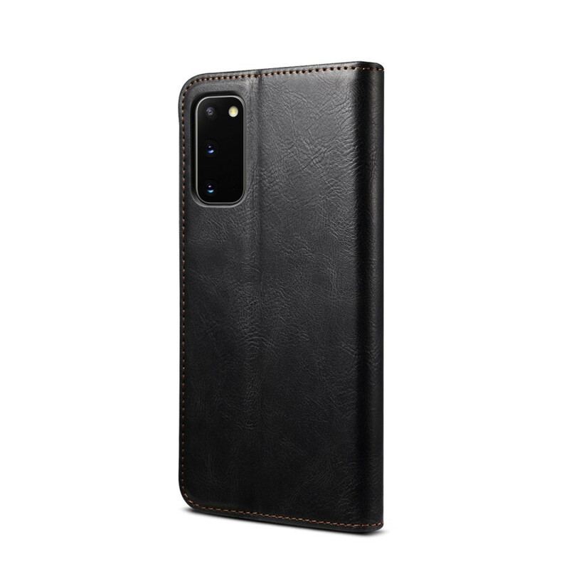 Capa De Celular Para Samsung Galaxy S20 FE Flip Couro Sintético Encerado