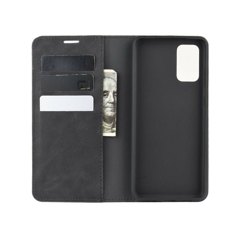 Capa De Celular Para Samsung Galaxy S20 FE Flip Efeito Couro Macio