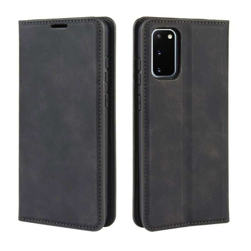 Capa De Celular Para Samsung Galaxy S20 FE Flip Efeito Couro Macio