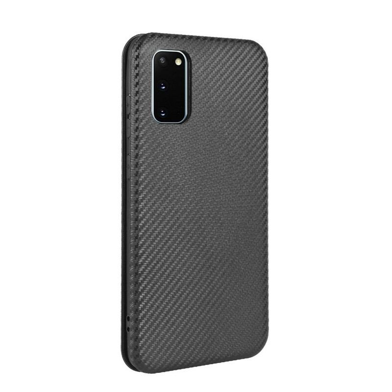 Capa De Celular Para Samsung Galaxy S20 FE Flip Fibra De Carbono