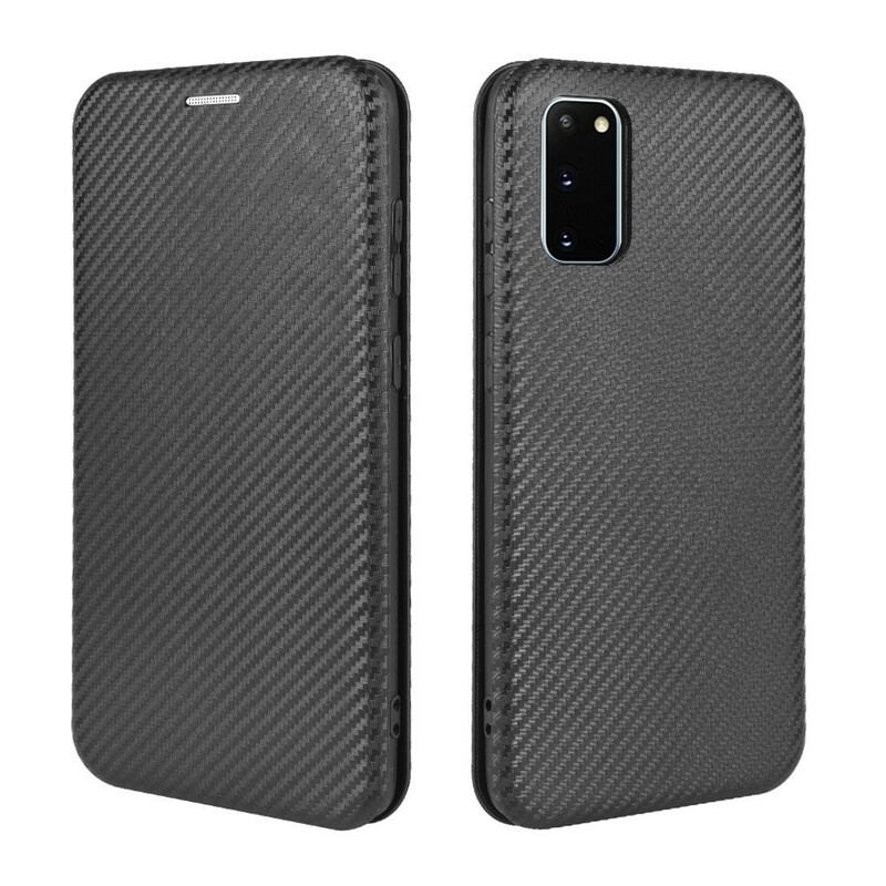 Capa De Celular Para Samsung Galaxy S20 FE Flip Fibra De Carbono