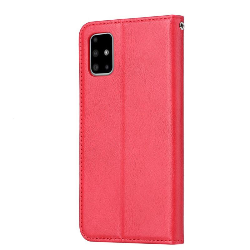 Capa De Celular Para Samsung Galaxy S20 FE Flip Titular De Cartão De Couro Sintético