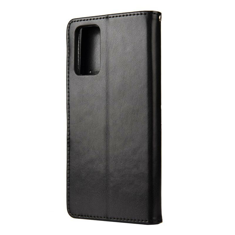 Capa De Couro Para Samsung Galaxy S20 FE Borboletas Encantadoras