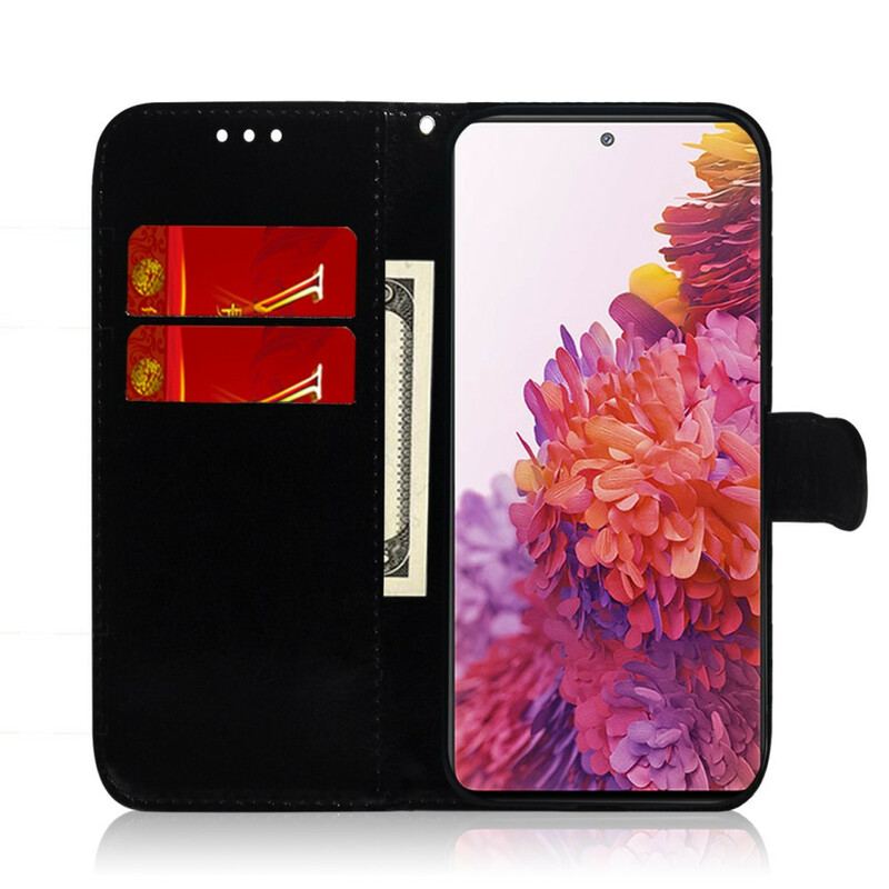 Capa De Couro Para Samsung Galaxy S20 FE Cor Pura