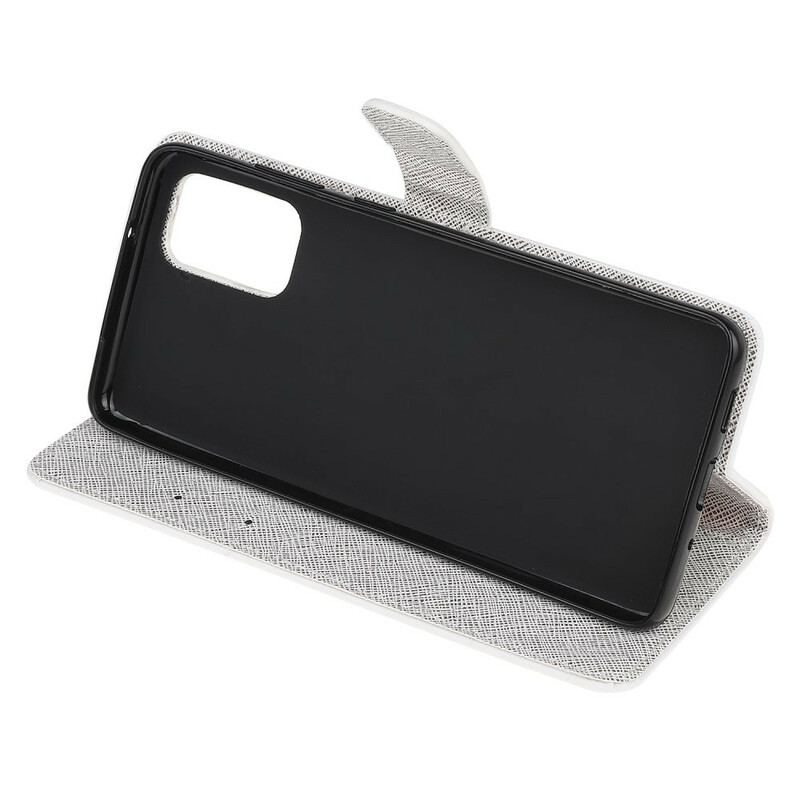 Capa De Couro Para Samsung Galaxy S20 FE De Cordão Borboletas Strappy Diamond