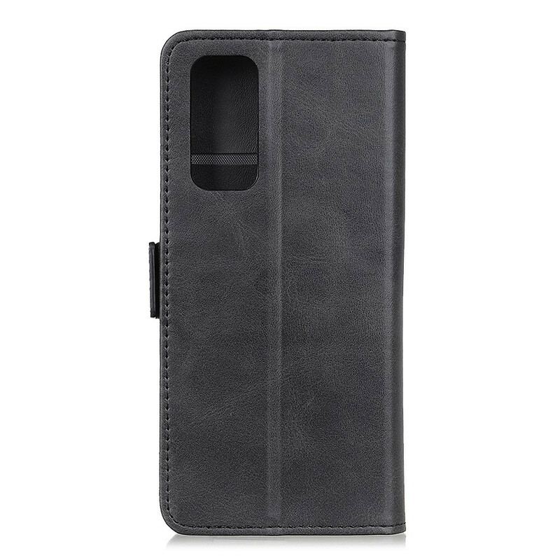 Capa De Couro Para Samsung Galaxy S20 FE Flip Aba Dupla