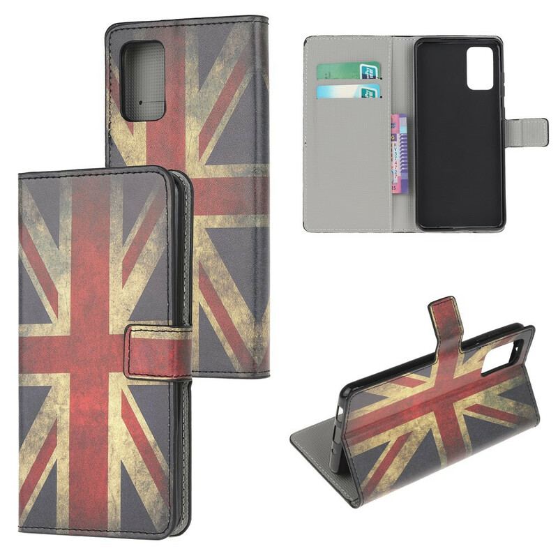 Capa Flip Para Samsung Galaxy S20 FE Bandeira Da Inglaterra