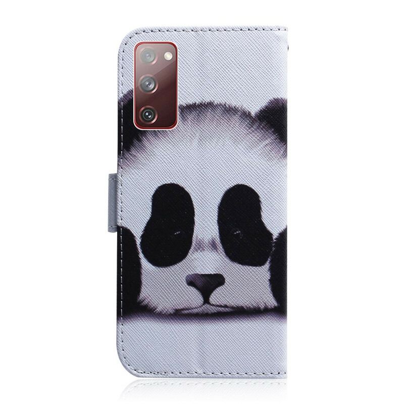 Capa Flip Para Samsung Galaxy S20 FE Cara De Panda