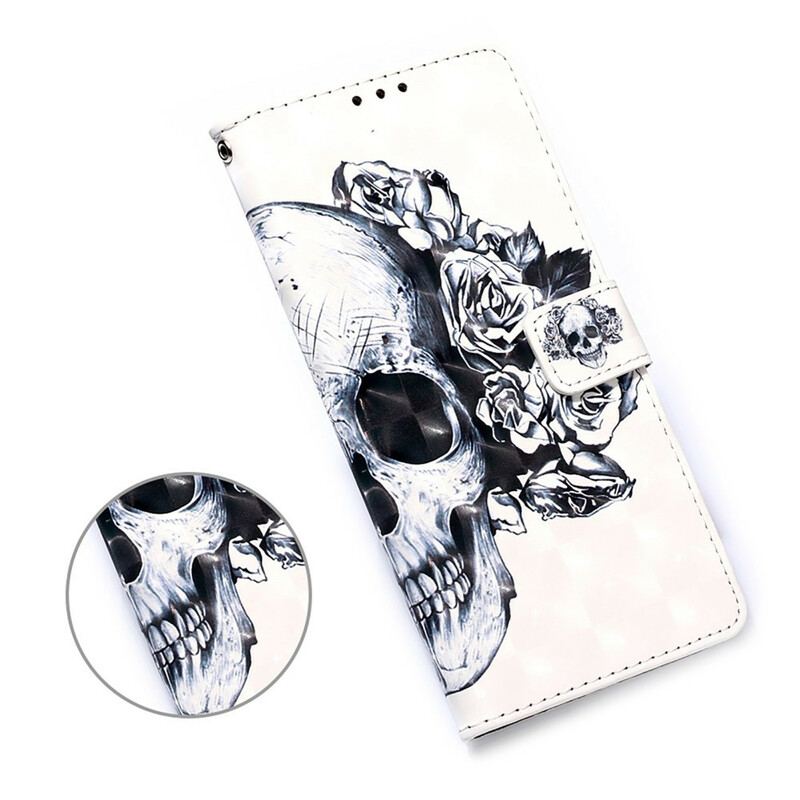 Capa Flip Para Samsung Galaxy S20 FE Caveira Florida