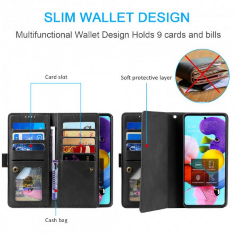 Capa Flip Para Samsung Galaxy S20 FE Contornos Reforçados Com Couro Sintético Em Dois Tons