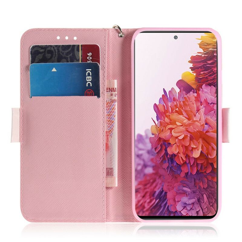 Capa Flip Para Samsung Galaxy S20 FE De Cordão Hamsters Tanga