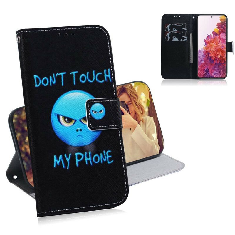 Capa Flip Para Samsung Galaxy S20 FE Emoji Telefone