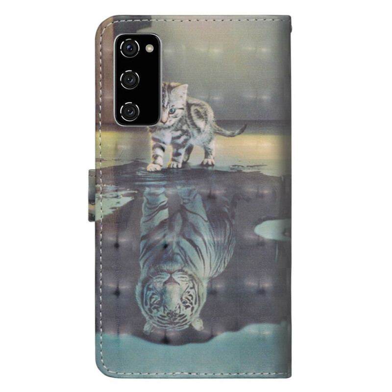 Capa Flip Para Samsung Galaxy S20 FE Ernesto O Tigre